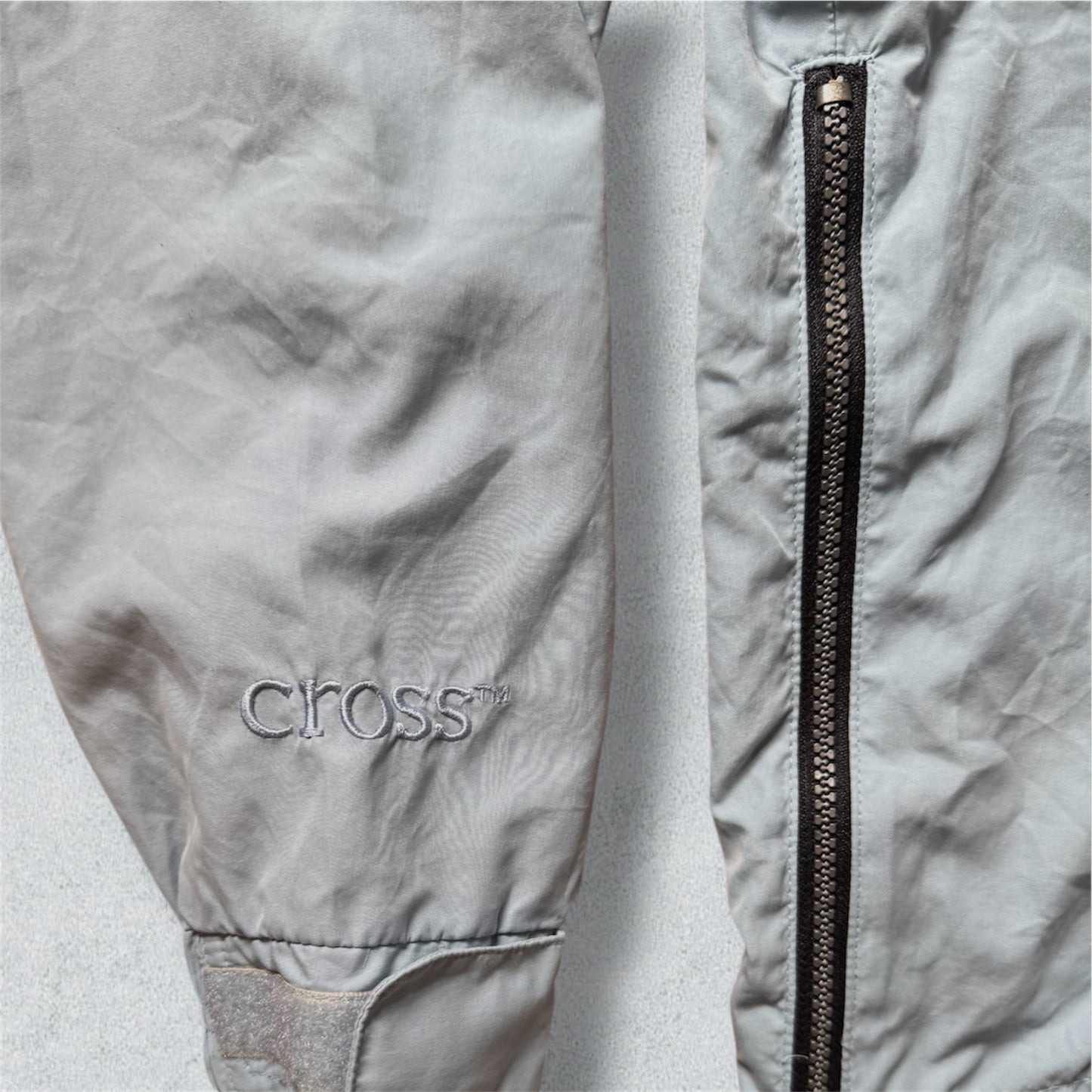 Light Blue Rain Jacket Cross