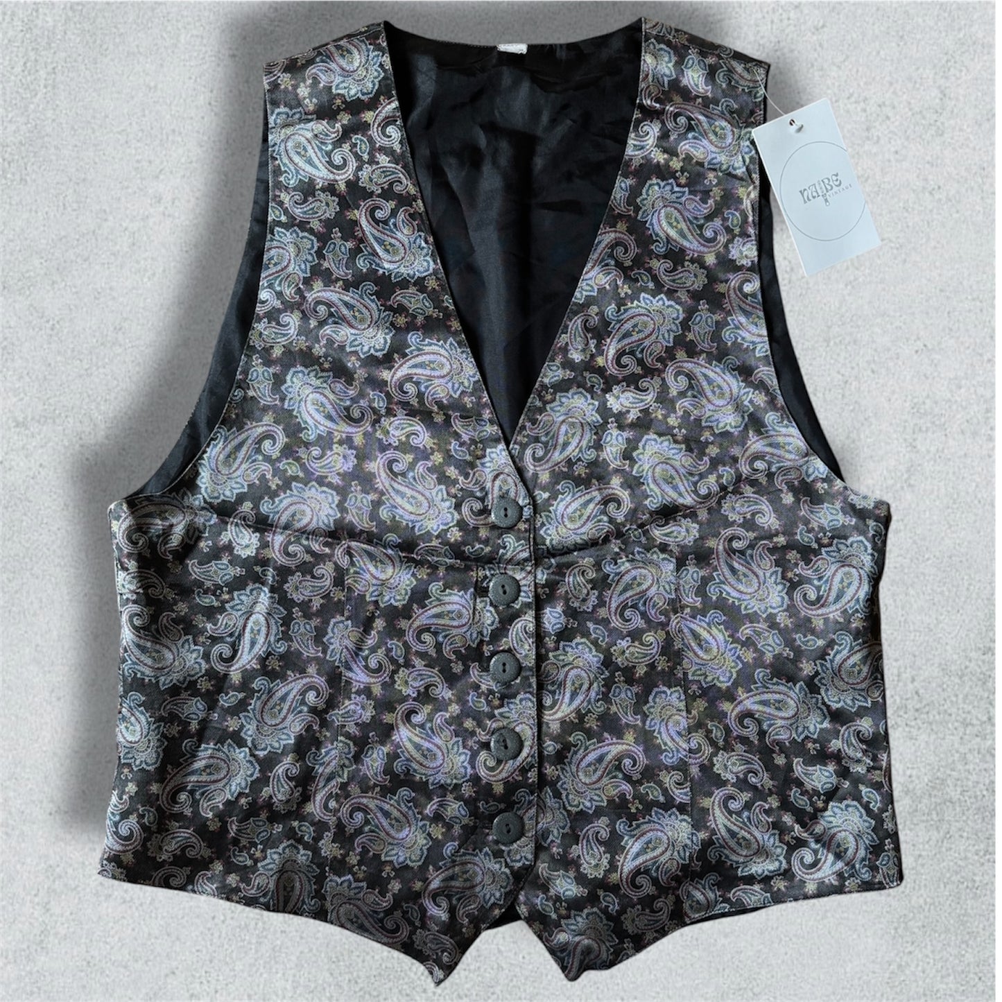 Floral Grey Vest