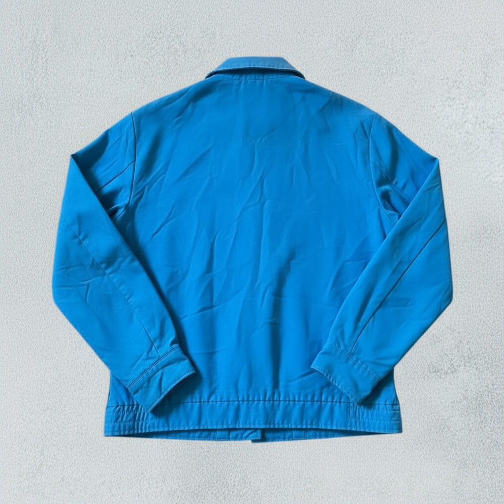 Retro Two-Tone Blue Utility Jacket