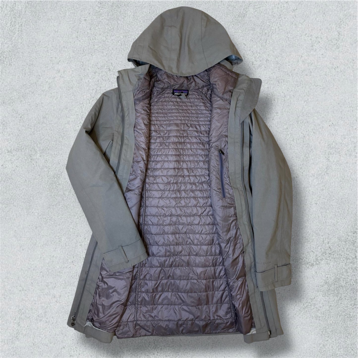 Patagonia Tres 3-in-1 Down Parka Grey Teal Purple (S) - NABE vintage