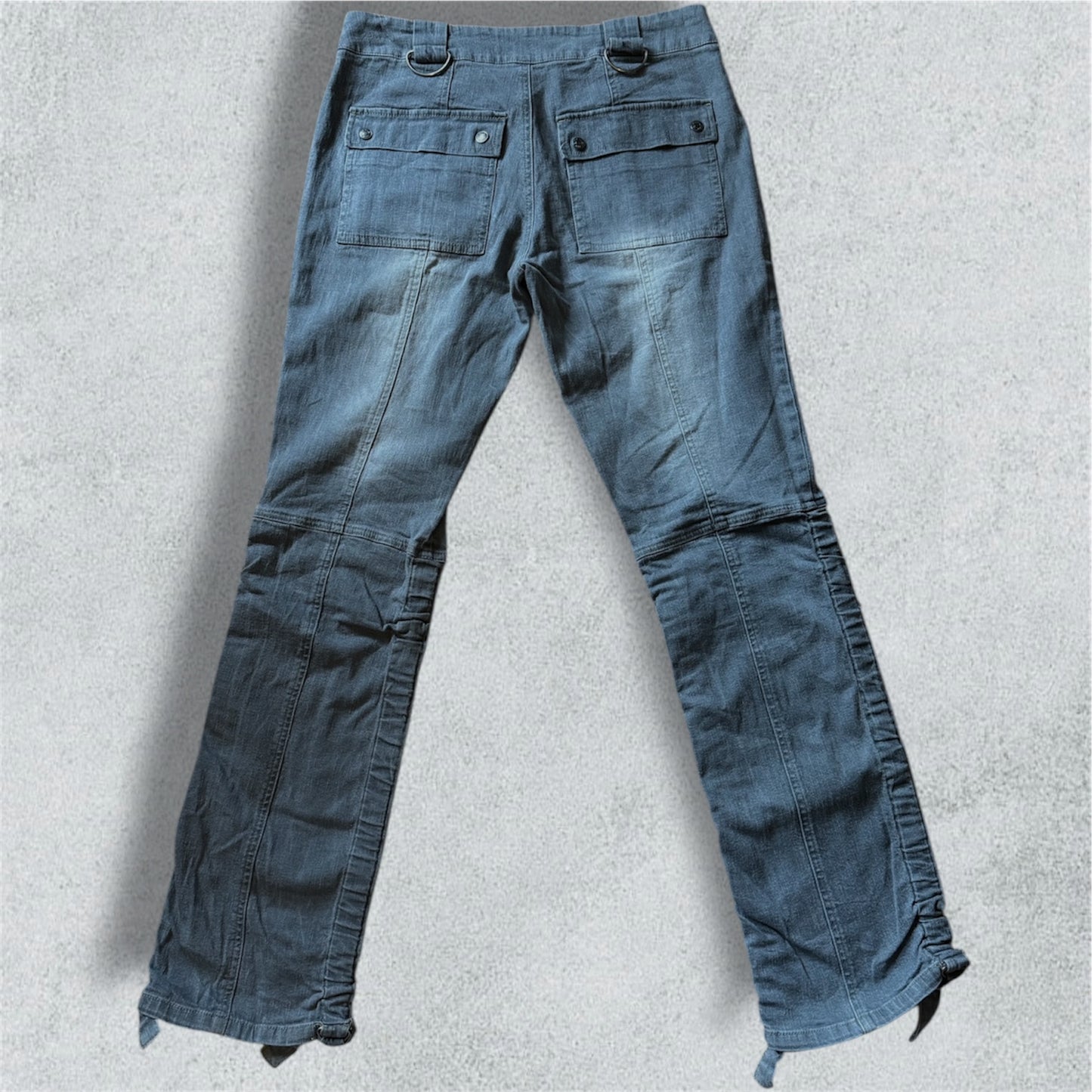 Grey Jean With Silver Details