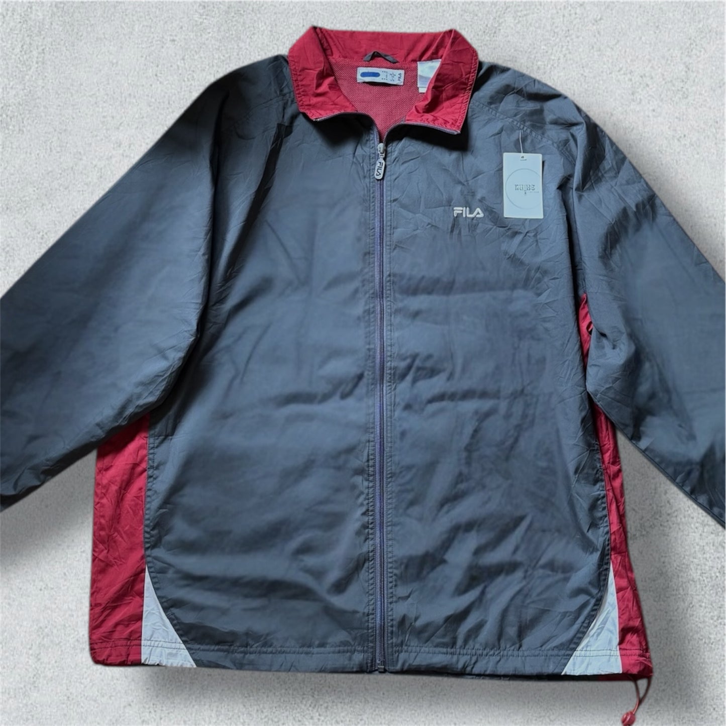 Grey And Red Fila Jacket