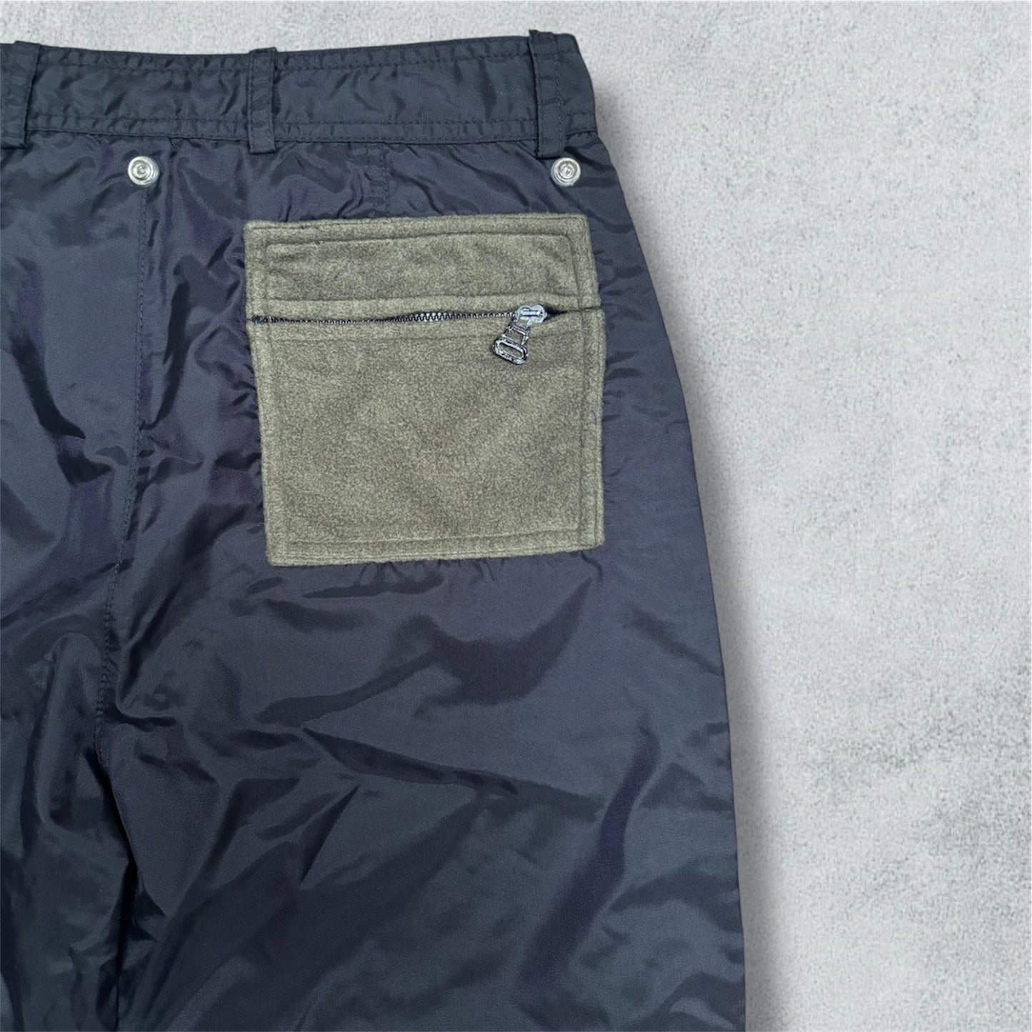 Dolce & Gabbana Black Pants with Olive Pocket Detail