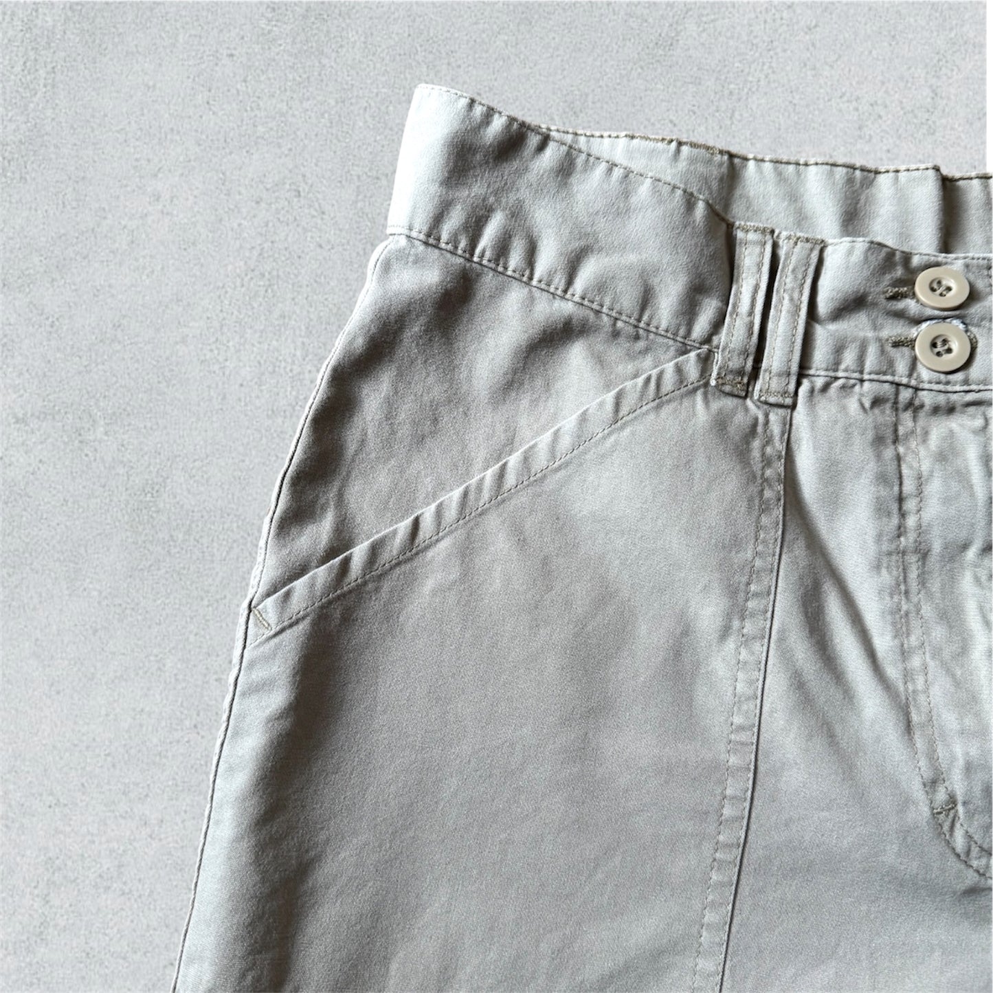 Beige Cargo Short