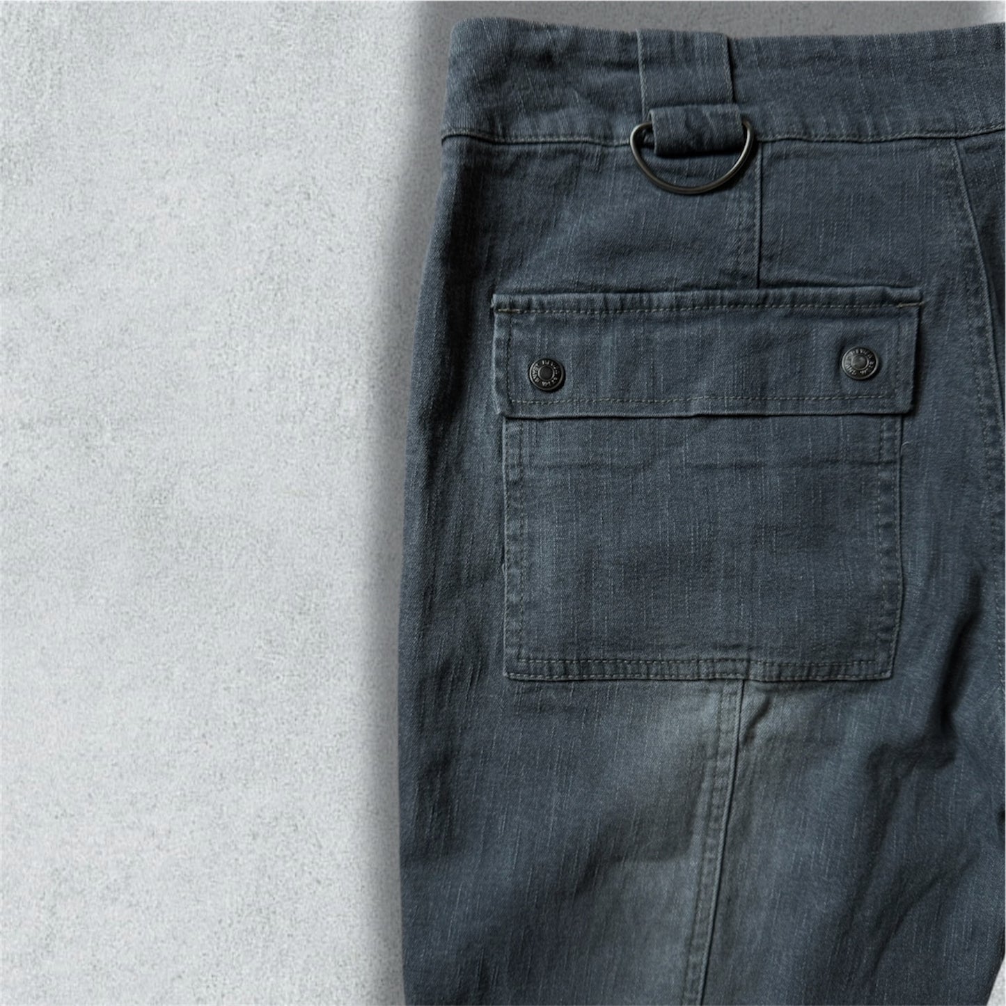 Grey Jean With Silver Details