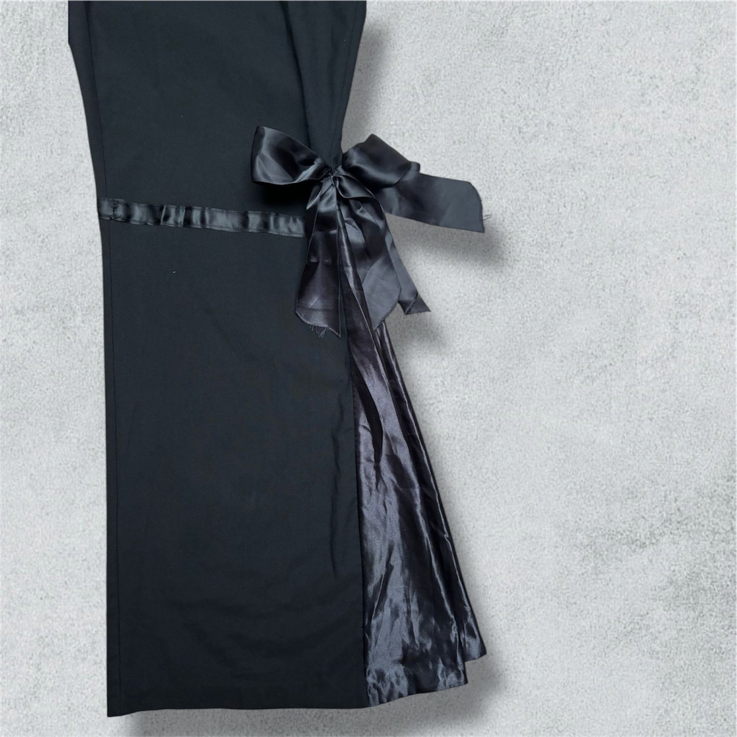 Black Pant With Bow Tie