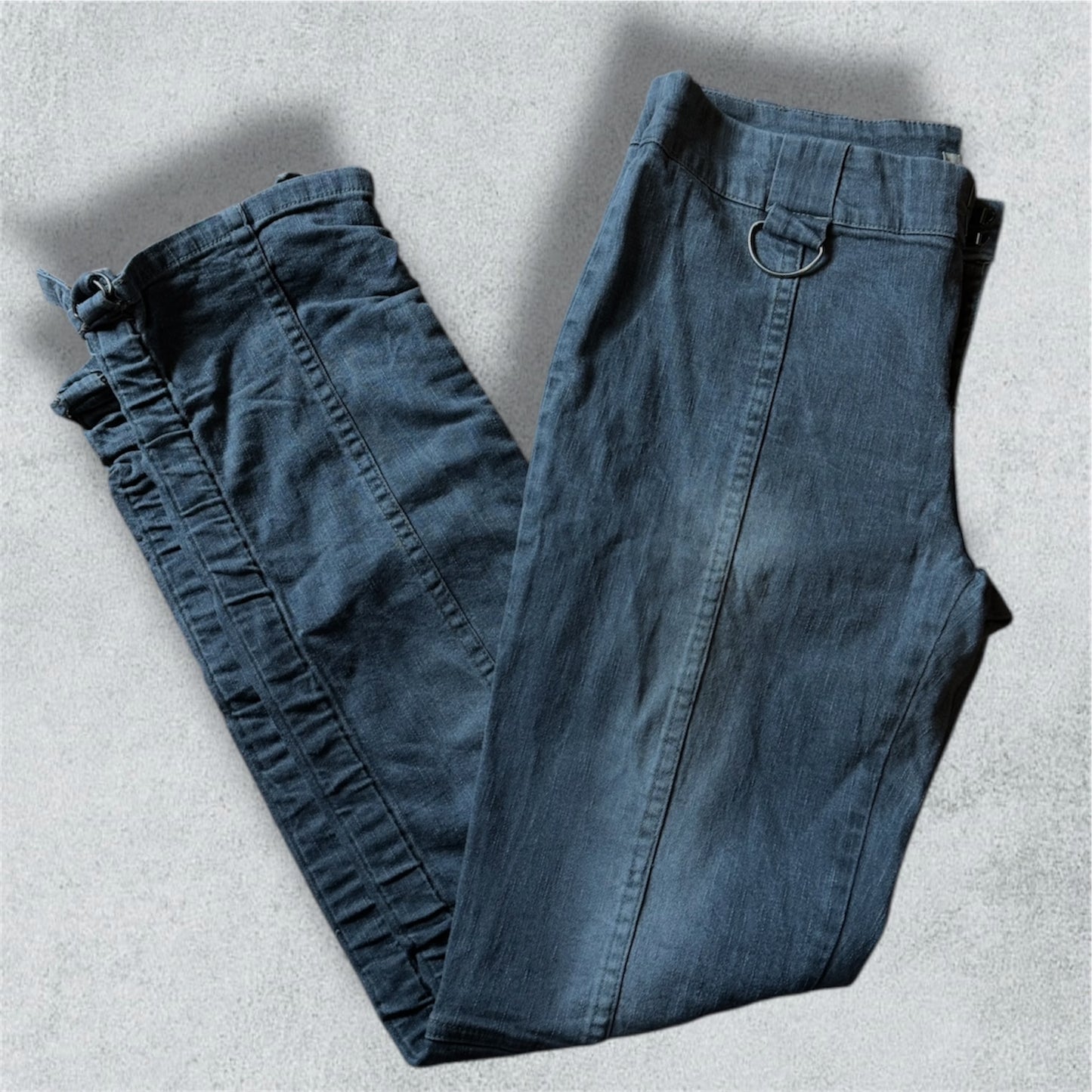 Grey Jean With Silver Details