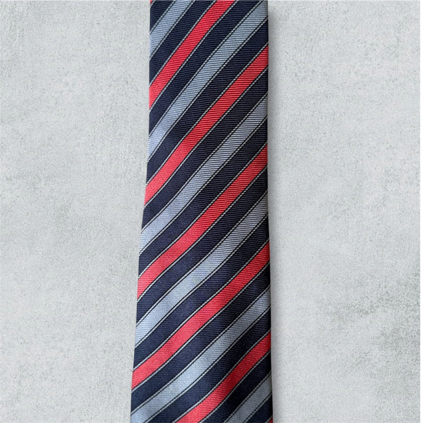 Blue and Red Stripped Tie