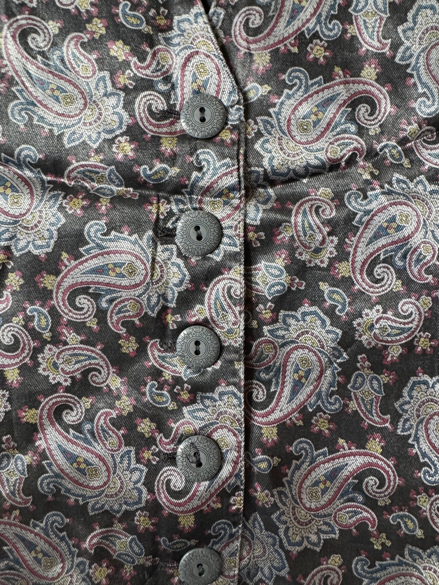 Floral Grey Vest