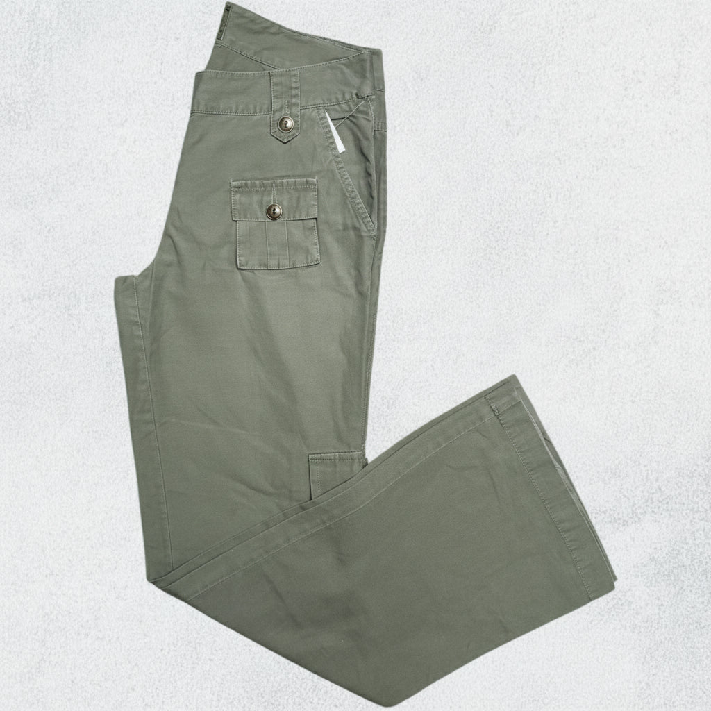 Kaki Multi-pocket Cargo Pant