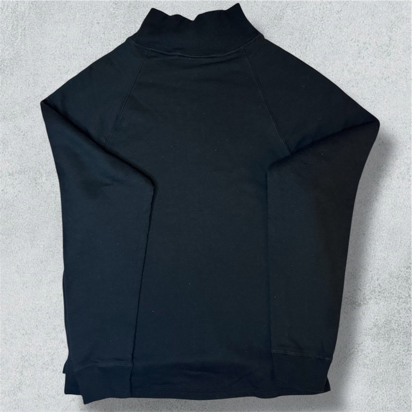 Champion Black Mock Neck Long Sleeve Pullover (M) - NABE vintage