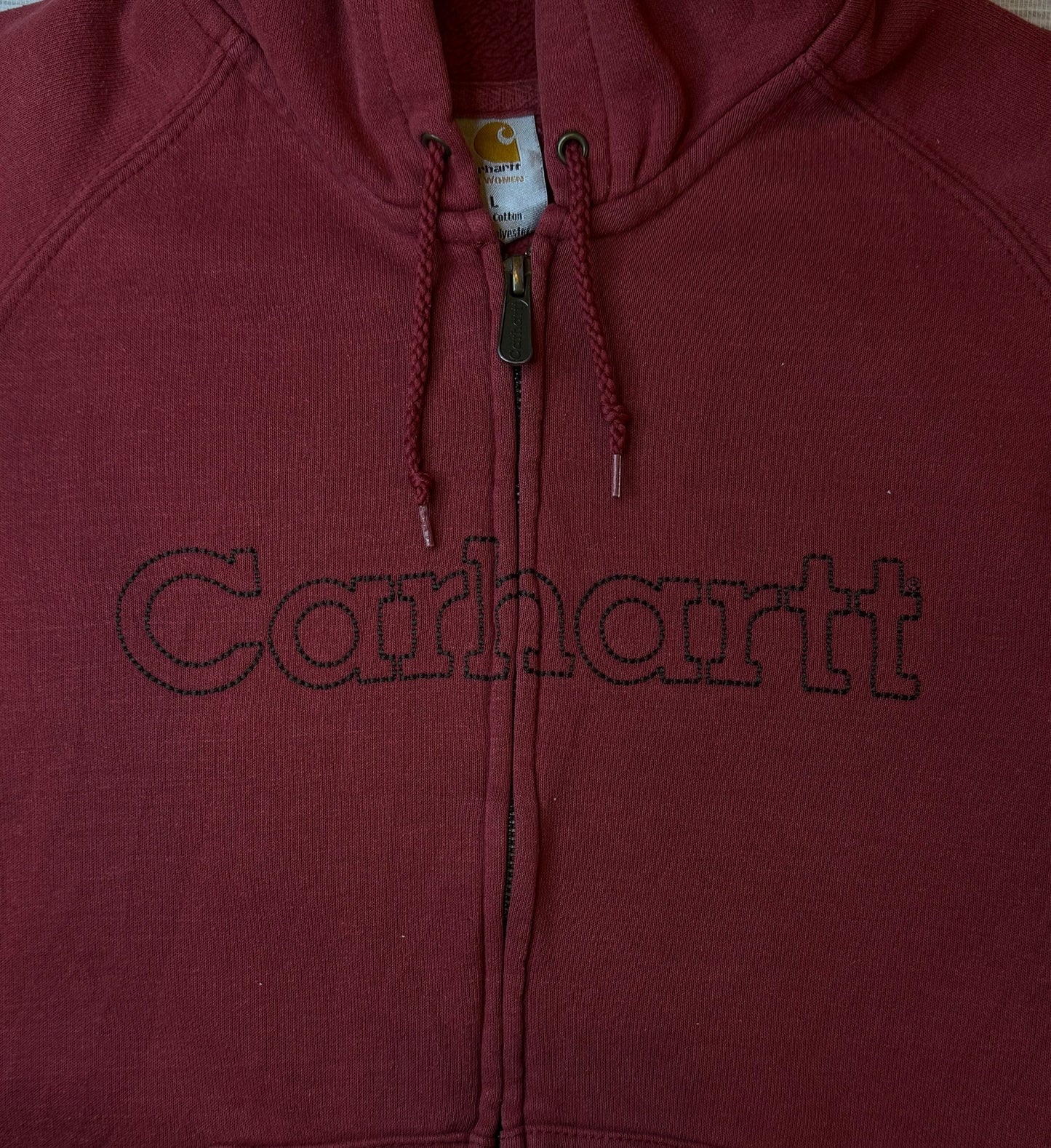 Vintage Carhartt Full Zip Red Hoodie 00’s (L) - NABE vintage