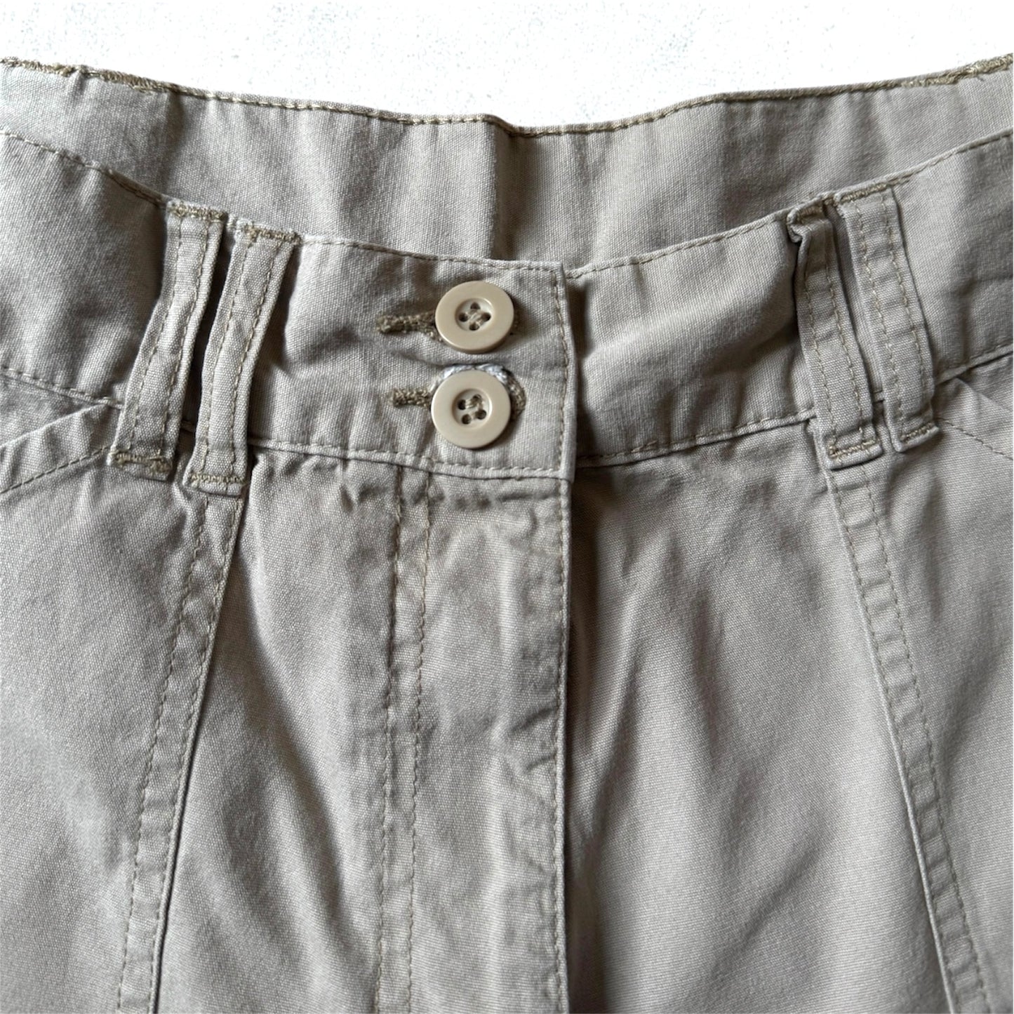 Beige Cargo Short