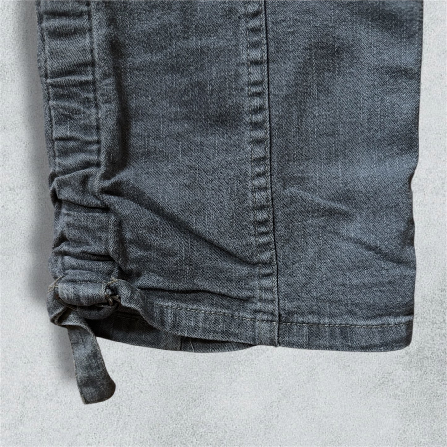 Grey Jean With Silver Details