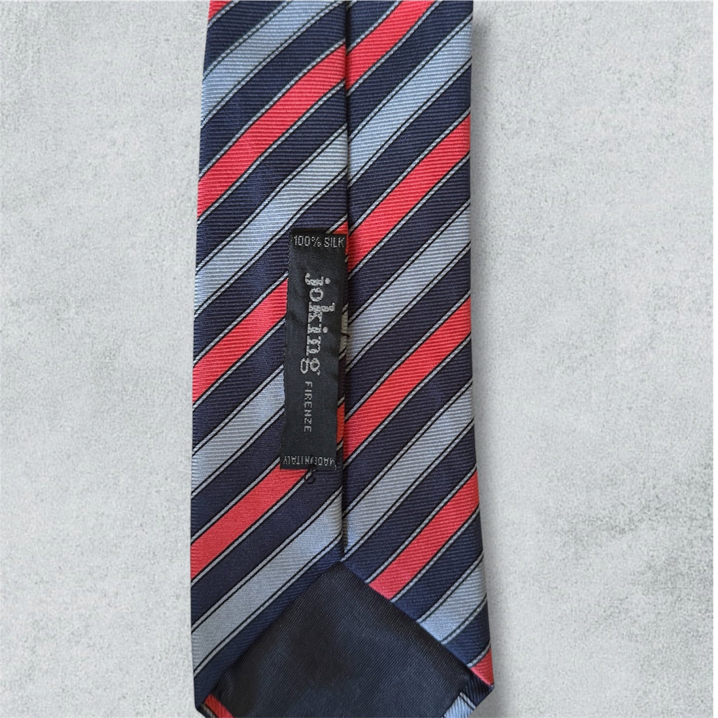 Blue and Red Stripped Tie