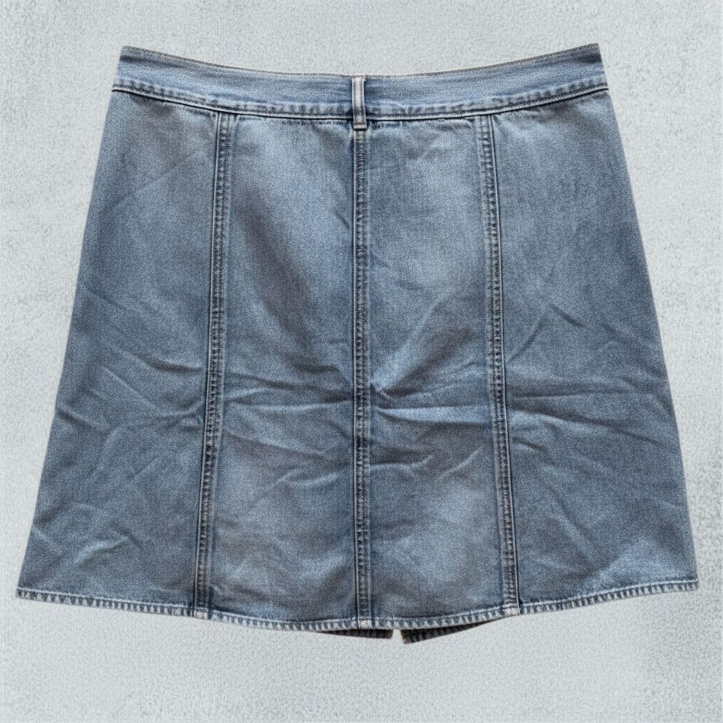 Denim Skirt With Front Pocket