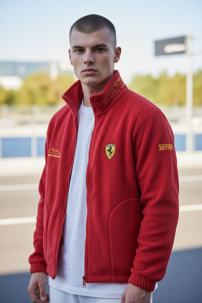 Vintage Ferrari Michael Schumacher Fleece Jacket