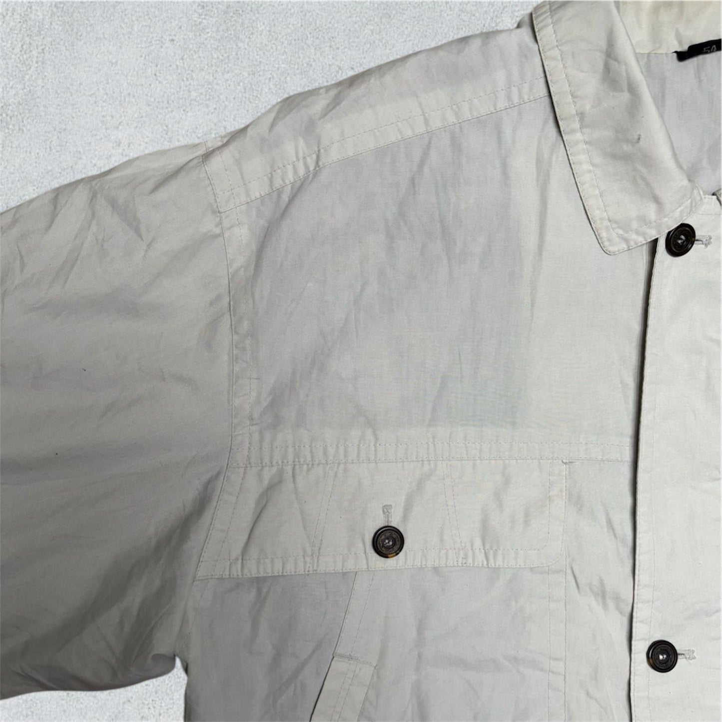 Beige Wind Jacket With Colored Inside