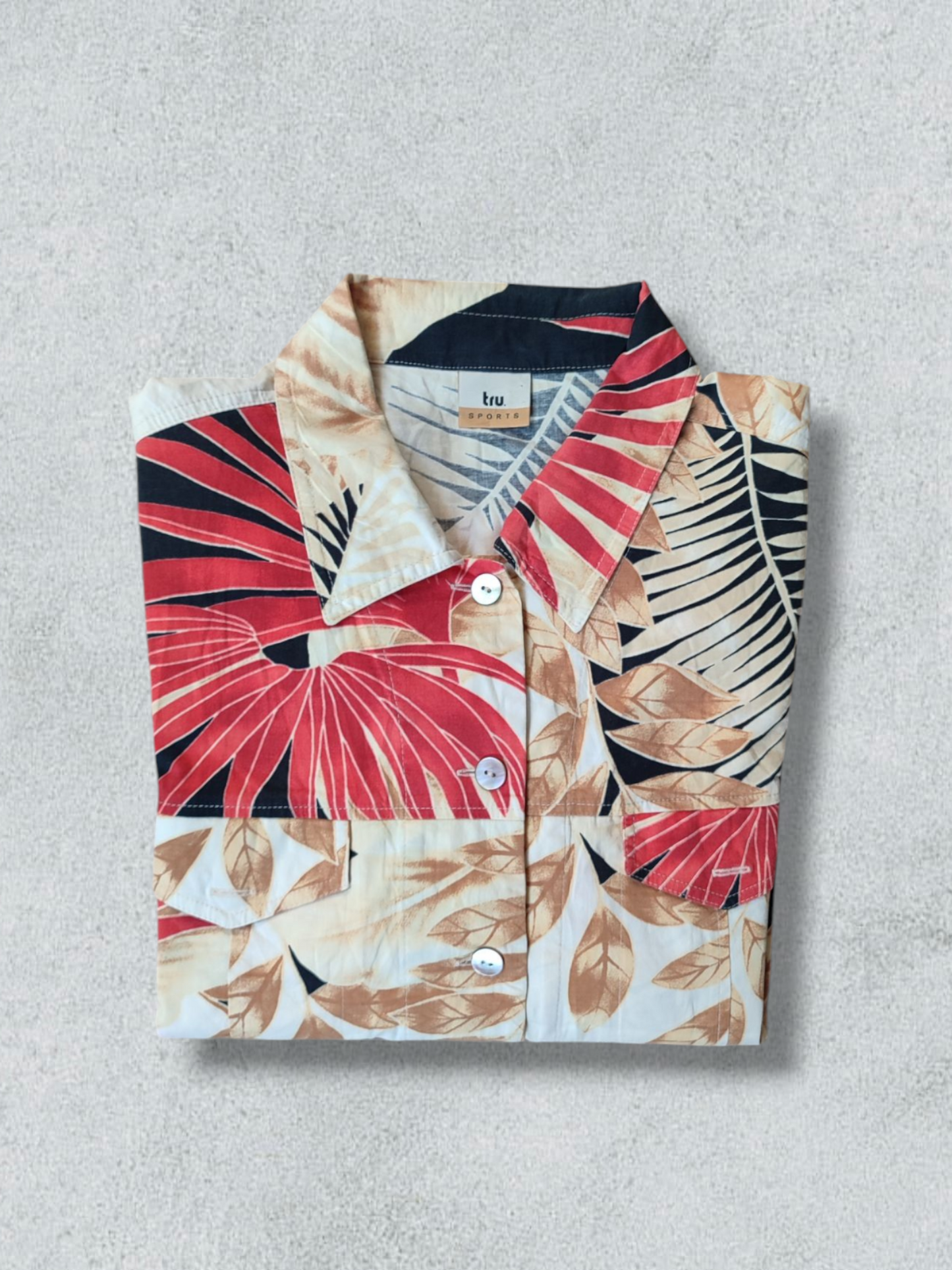 Vintage Hawaiian Style Shirt for Women