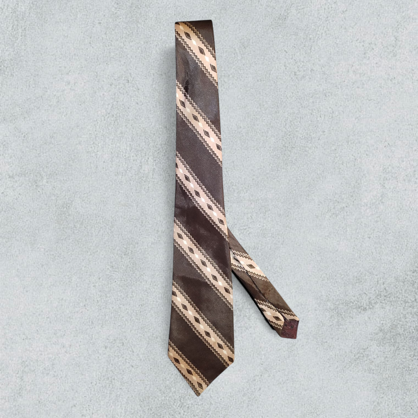 Diagonal Striped Tie, Made By Italsilk Rome