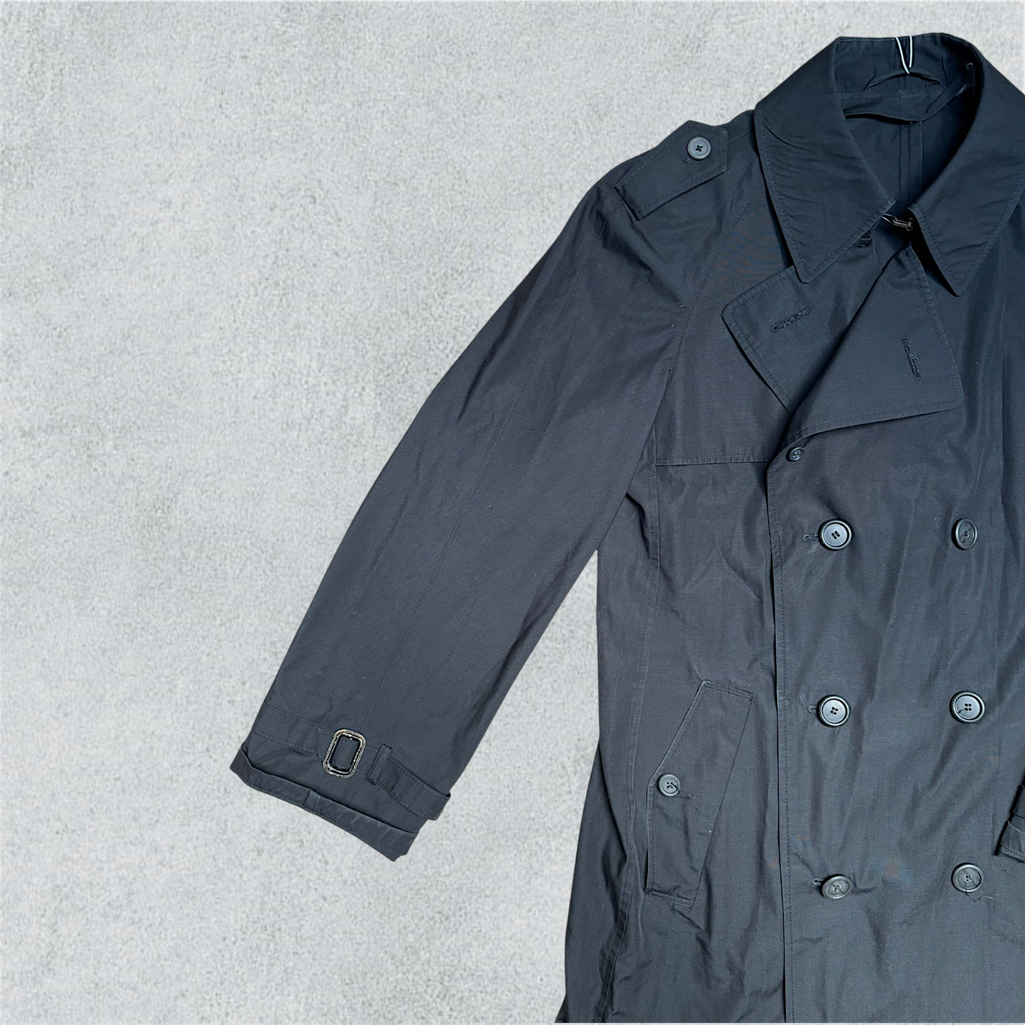 Black Rikson Trench Coat Regular Vintage Outerwear For Women