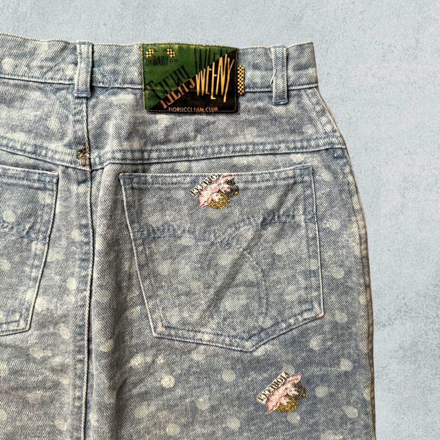 Fiorucci Blue Denim Vintage Skirt