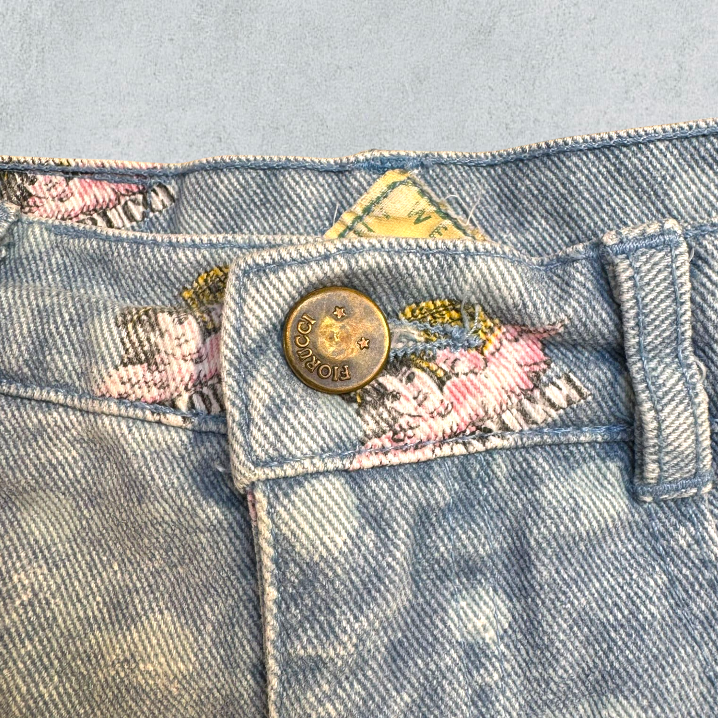 Fiorucci Blue Denim Vintage Skirt