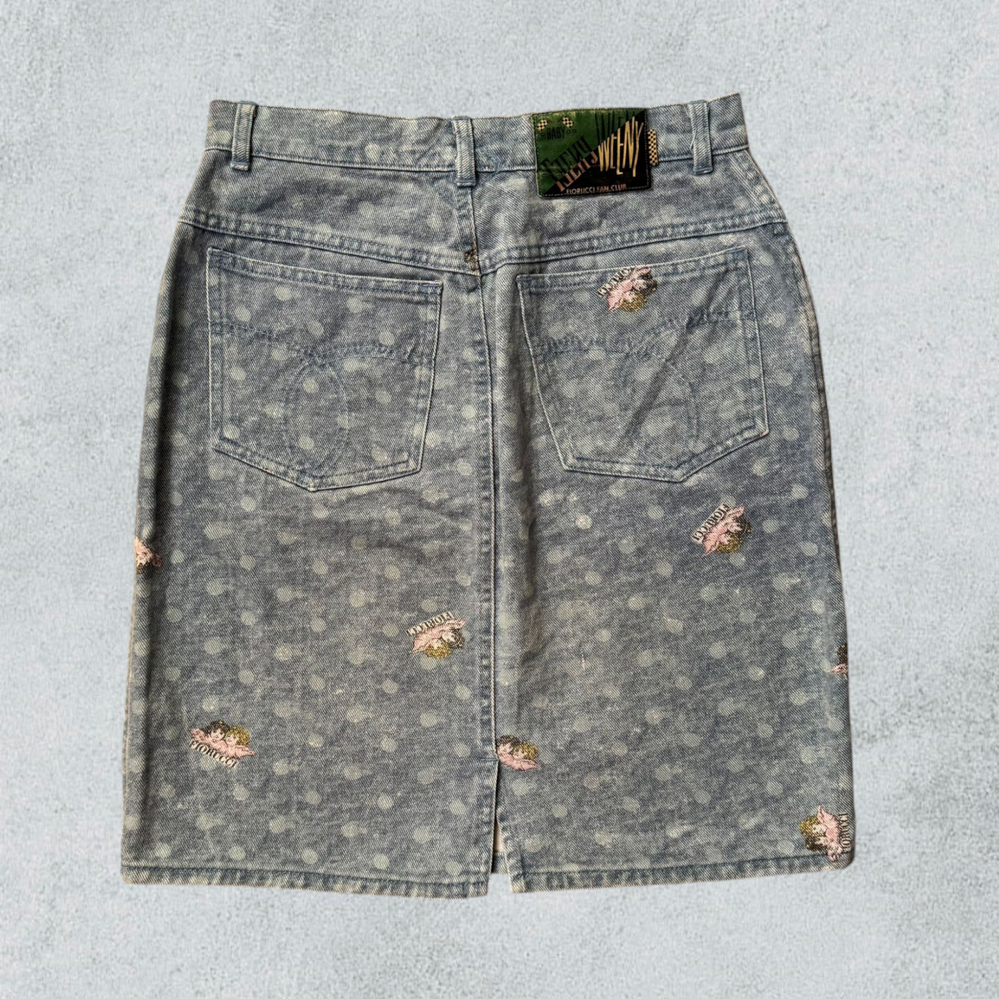 Fiorucci Blue Denim Vintage Skirt