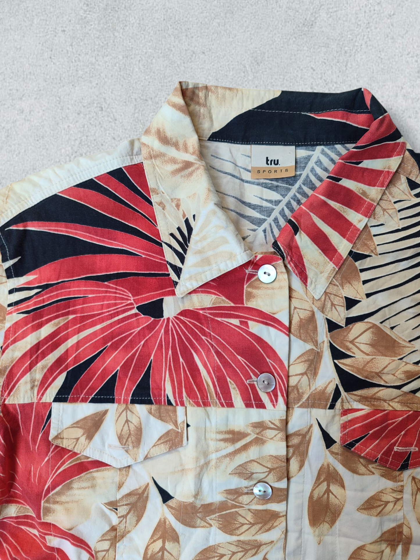 Vintage Hawaiian Style Shirt for Women