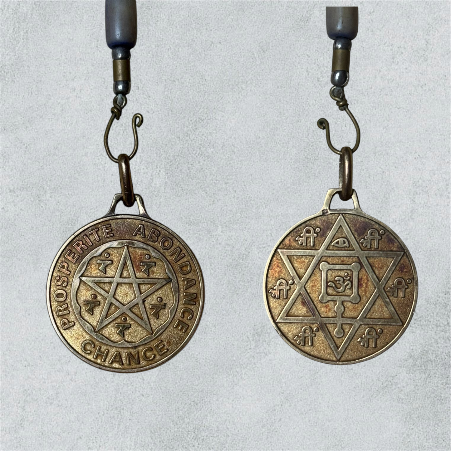 Wooden Necklace With Multicolored Square Beads