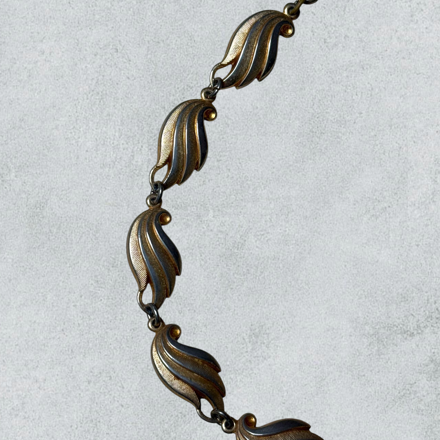 Vintage Feather Link Bracelet