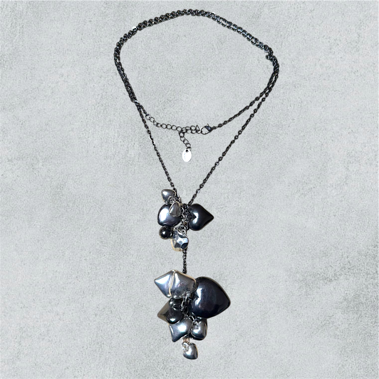Layered Hearts Pendant Necklace
