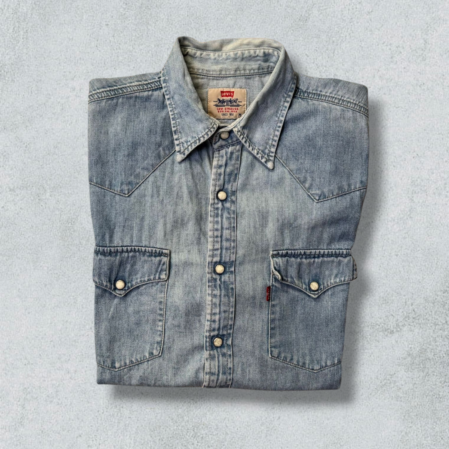 Vintage Levis Long Sleeve Denim Jeans Shirt