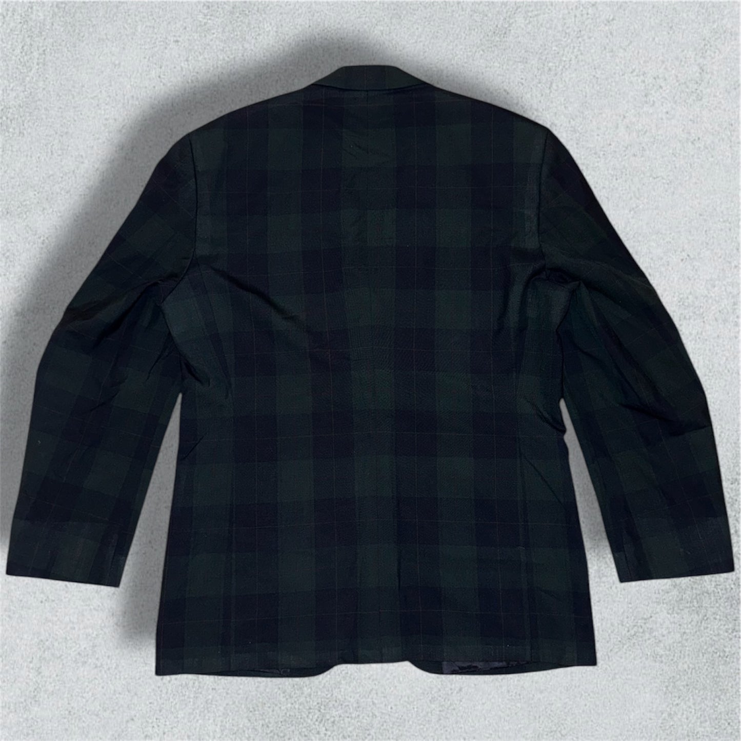 Swedish Blazer Blue and Green Checkered (50) - NABE vintage