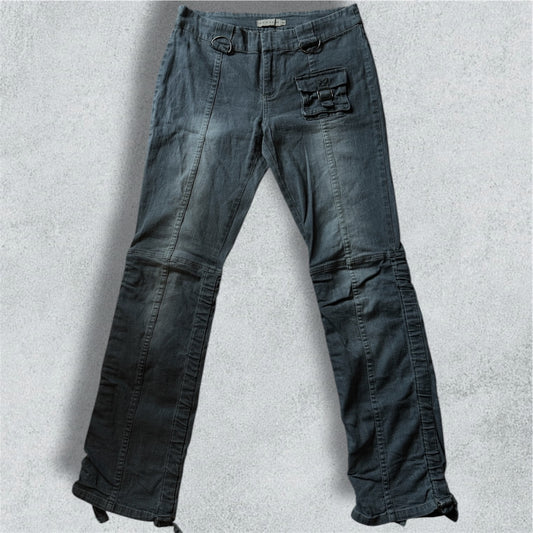 Grey Jean With Silver Details