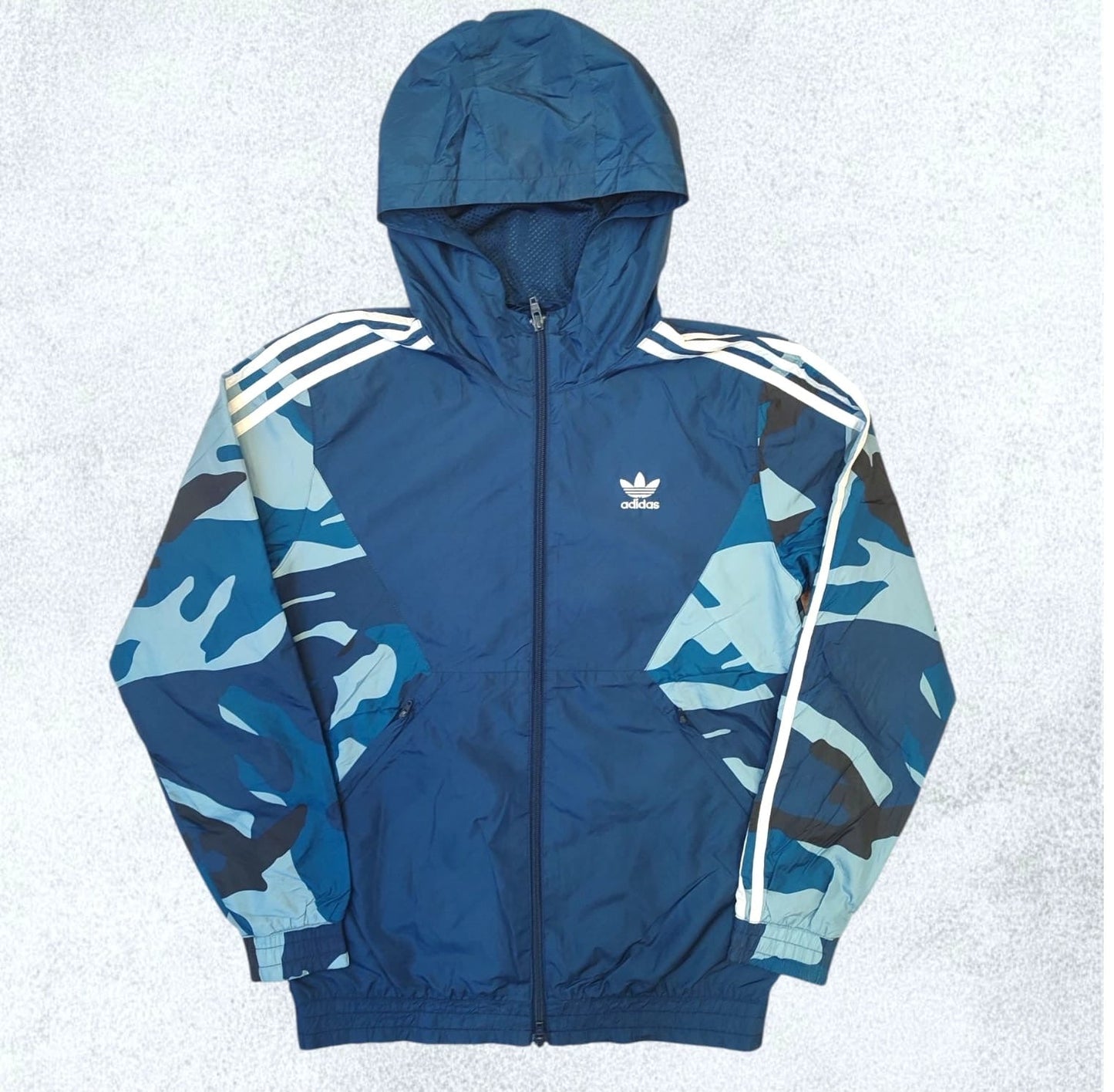 Vintage Adidas Originals camouflage windbreaker jacket