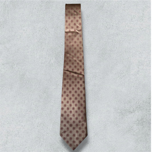 Tie with floral pattern