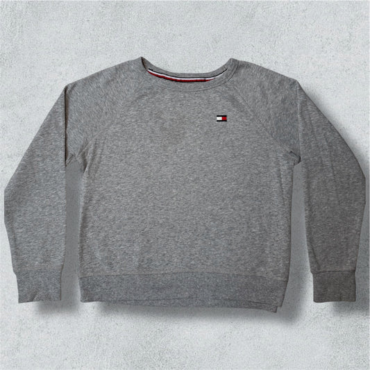 Tommy Hilfiger Grey Sweat-shirt (L) - NABE vintage