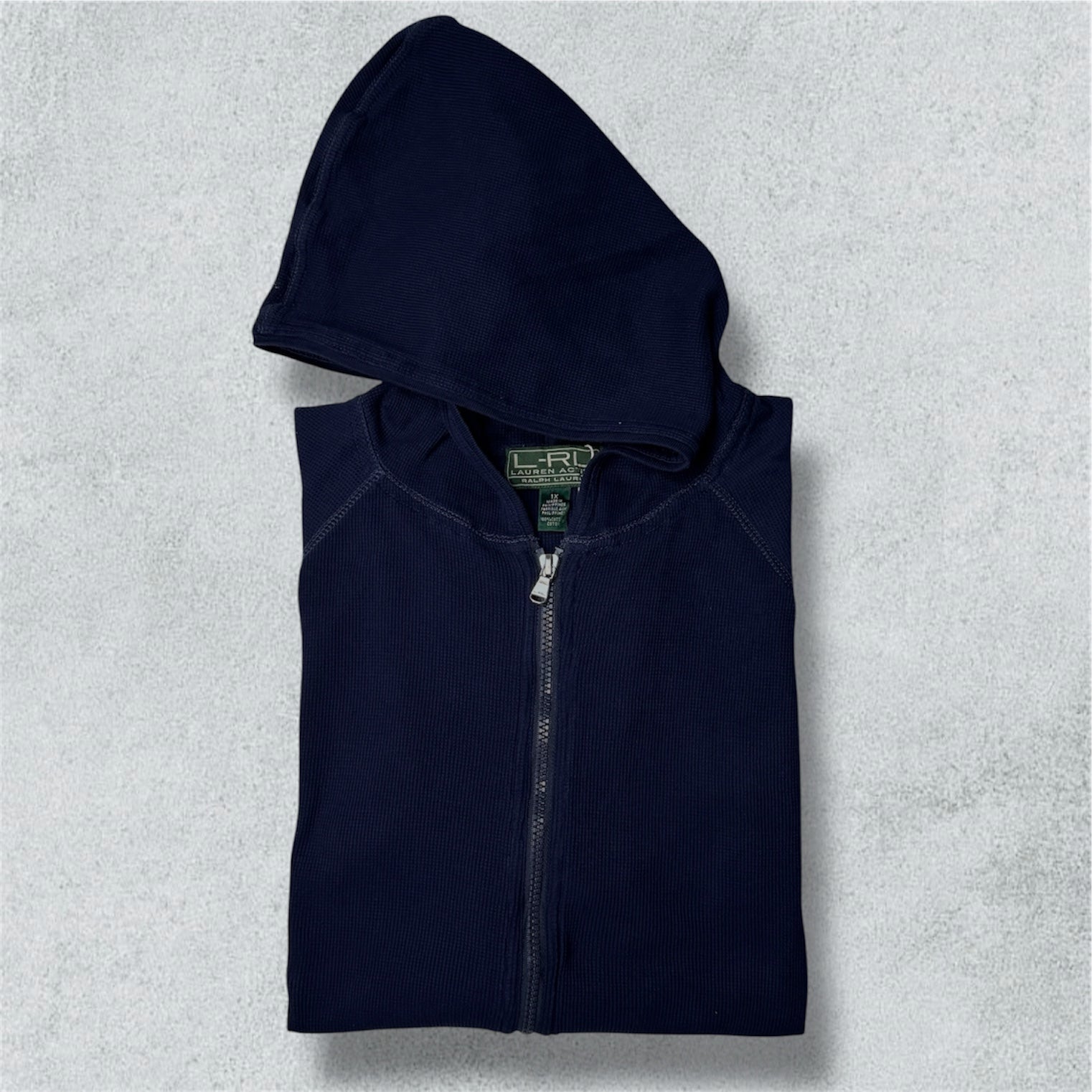 Ralph Lauren Active Sweater Navy Blue Hoodie (1XL) - NABE vintage