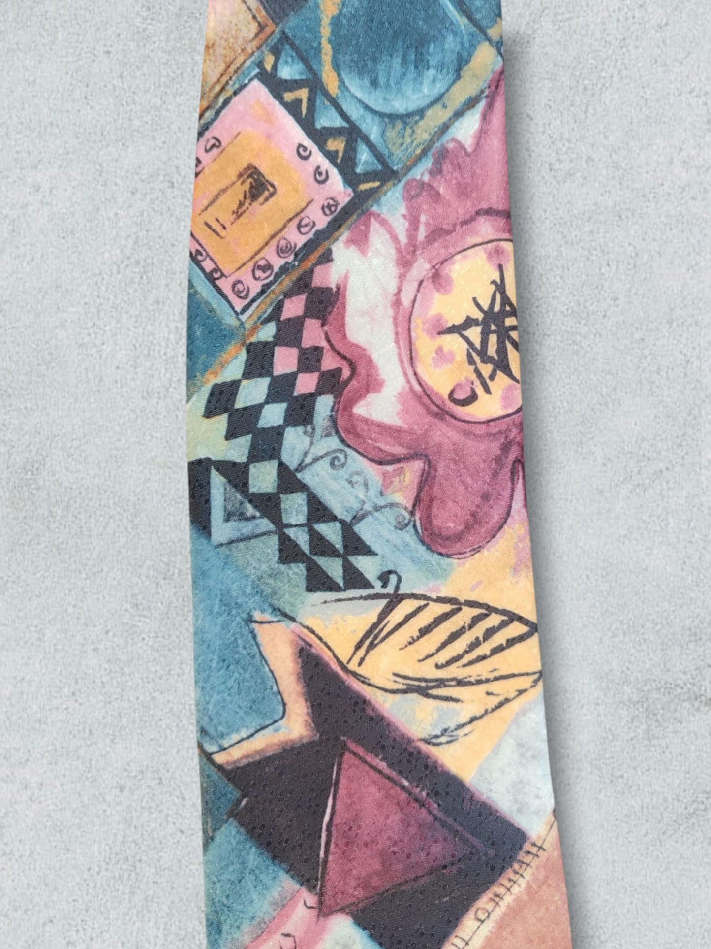 Multicolored Painting Tie