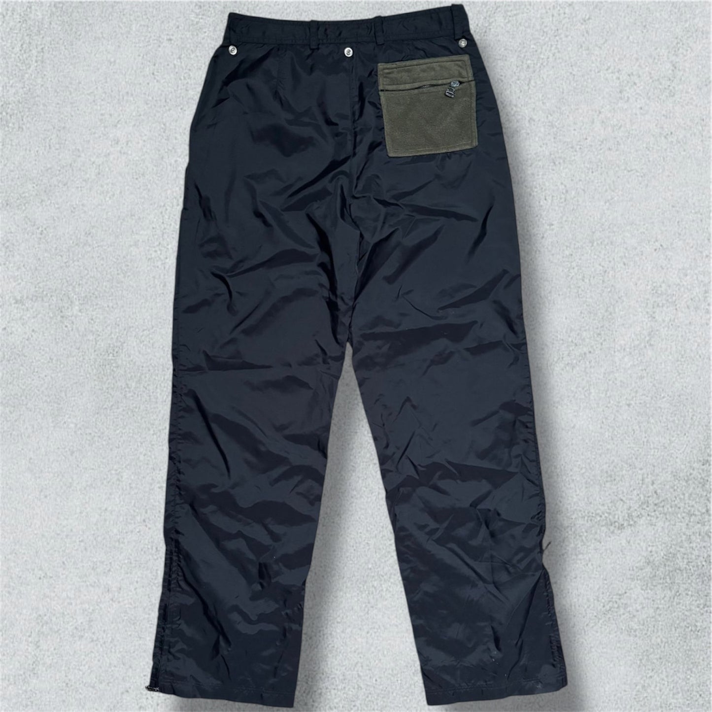 Dolce & Gabbana Black Pants with Olive Pocket Detail