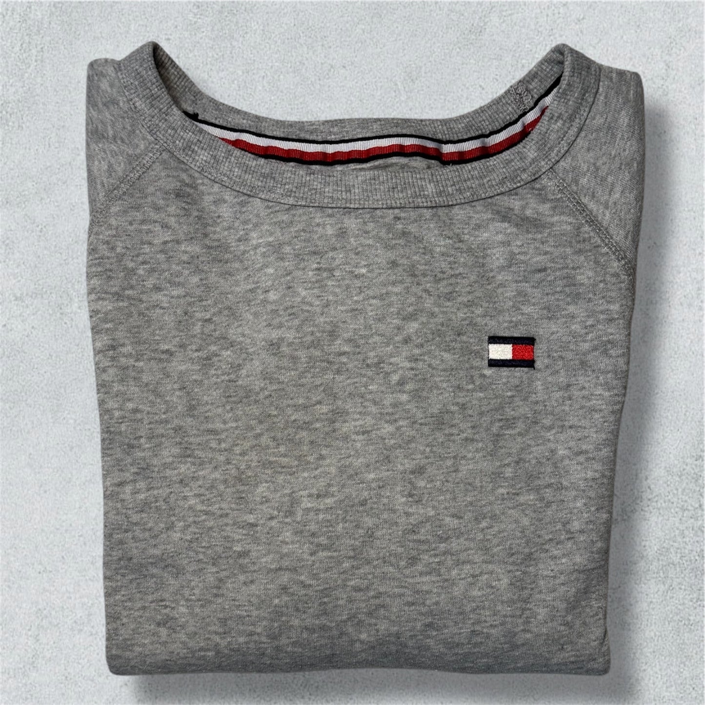 Tommy Hilfiger Grey Sweat-shirt (L) - NABE vintage