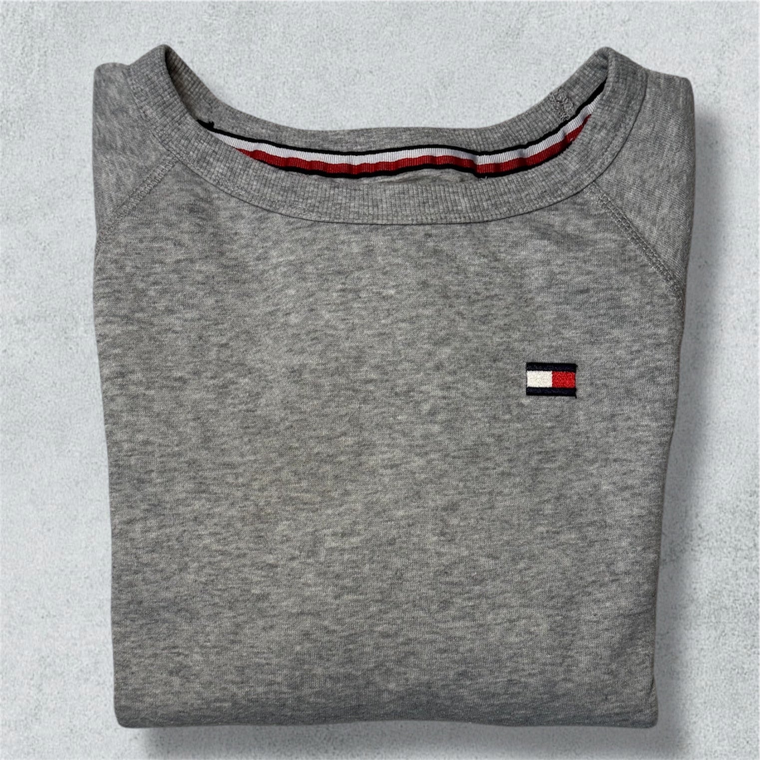 Tommy Hilfiger Grey Sweat-shirt (L) - NABE vintage