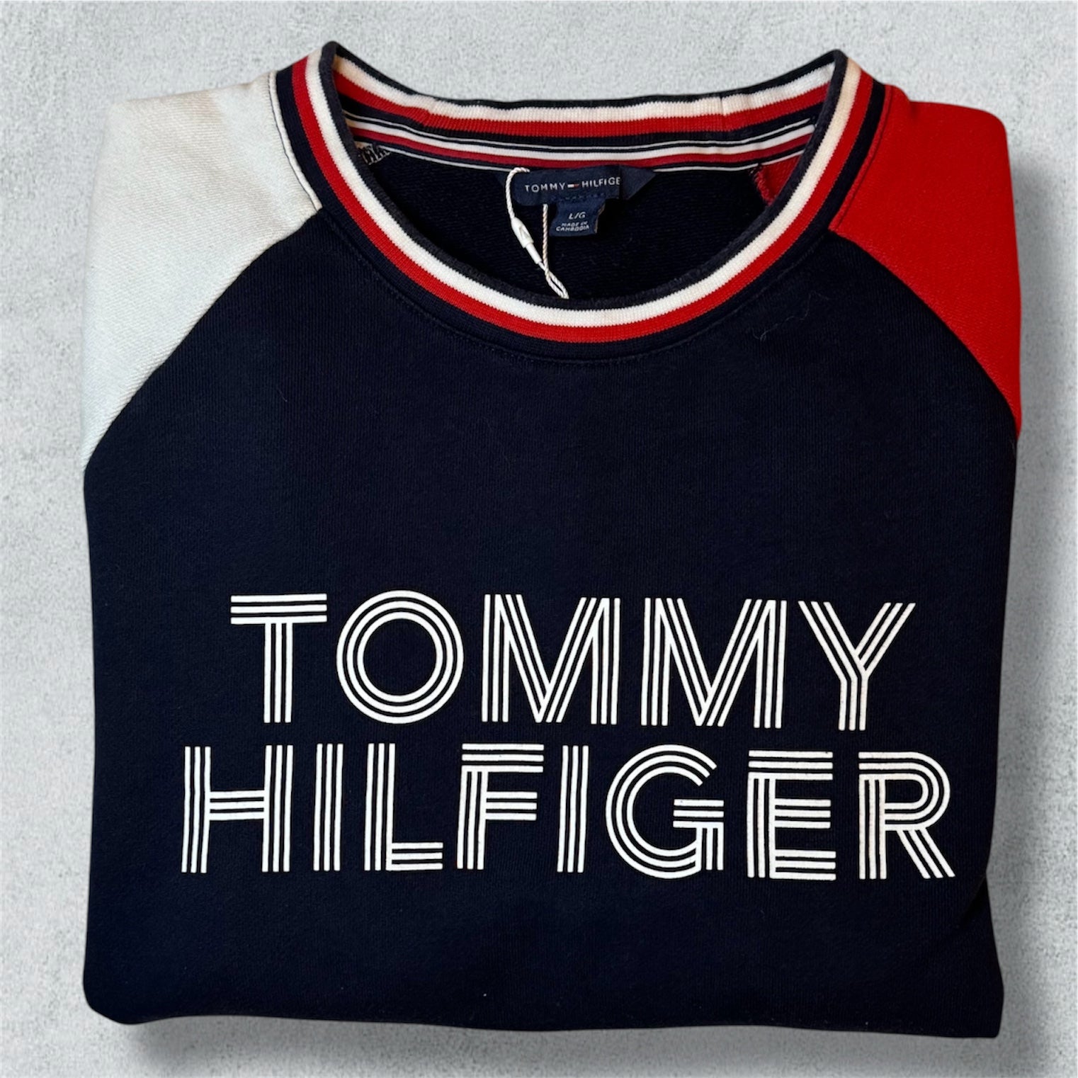 Tommy Hilfiger Crew Neck Sweatshirt (L) - NABE vintage