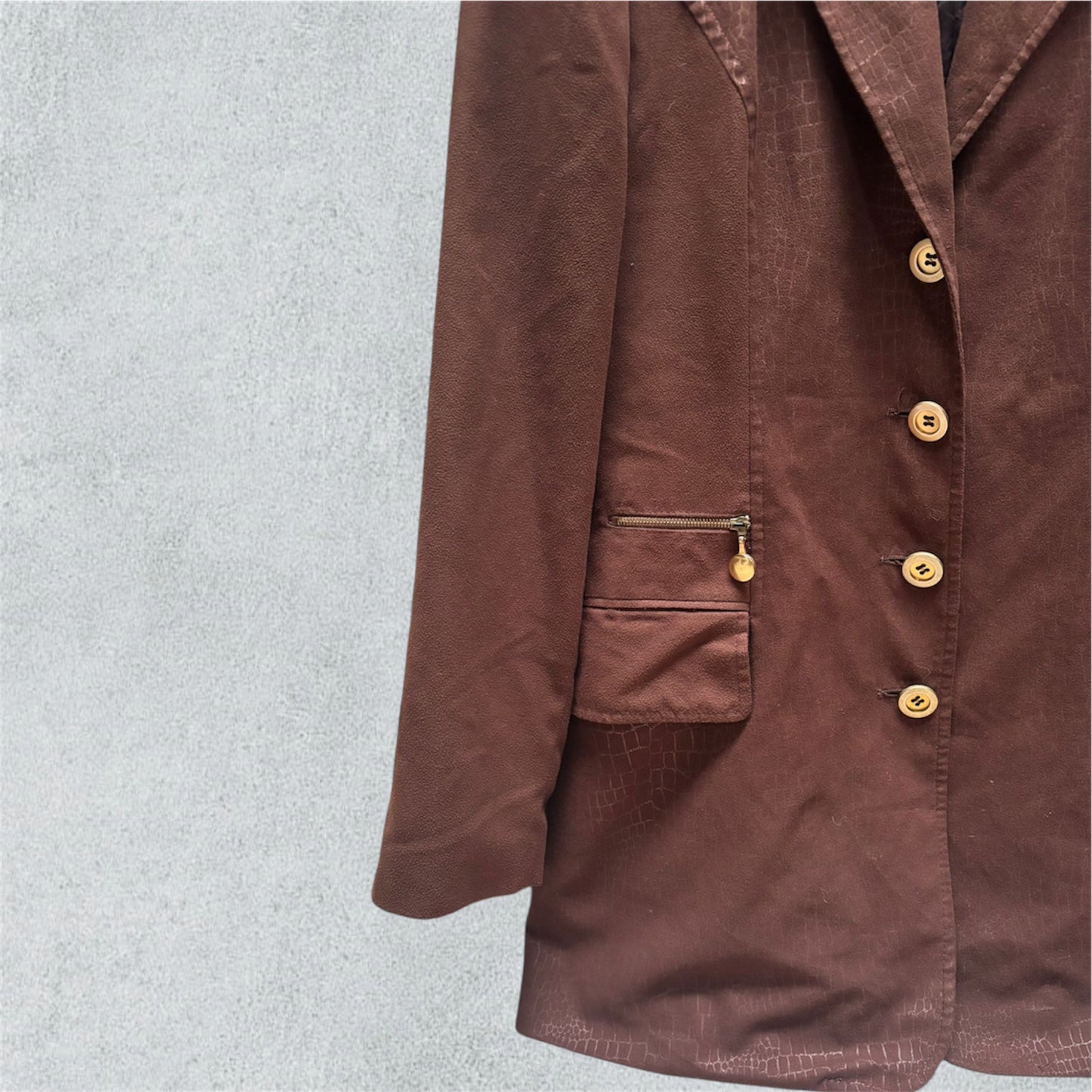 Chocolate Longline Blazer