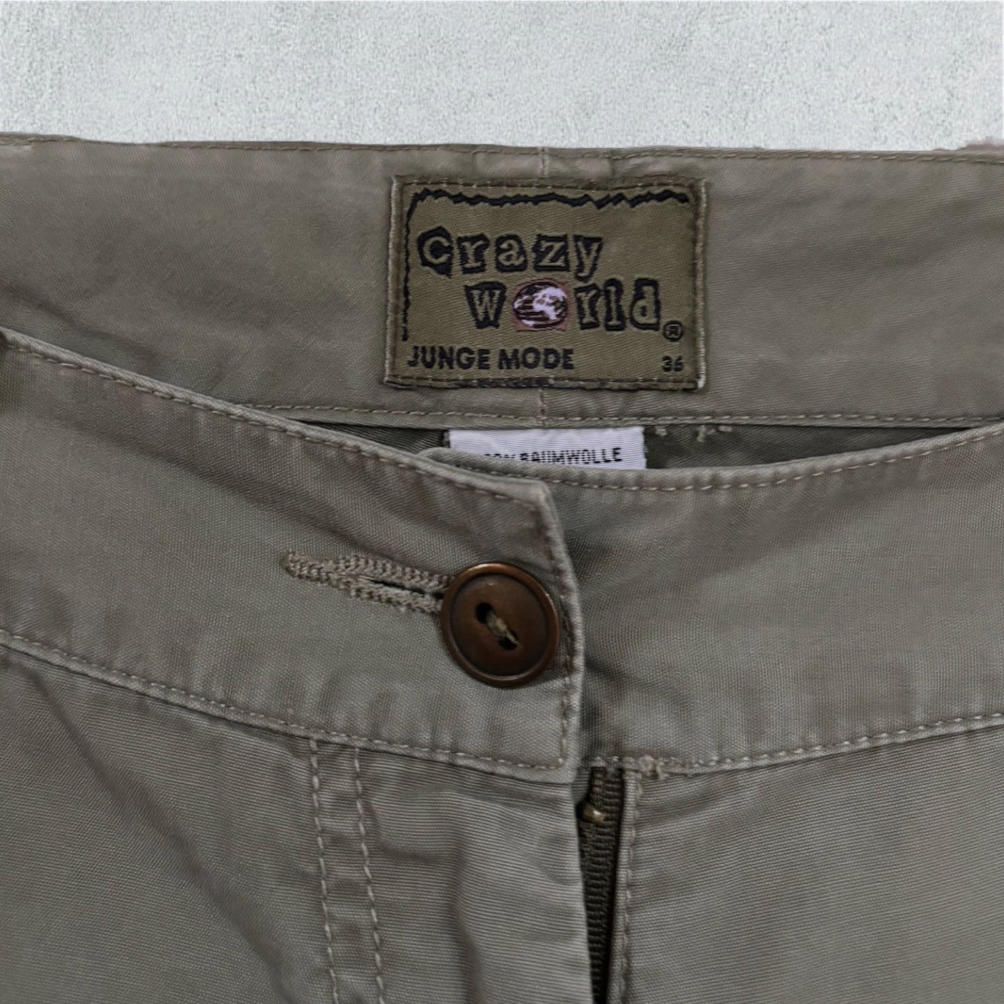 Kaki Multi-pocket Cargo Pant