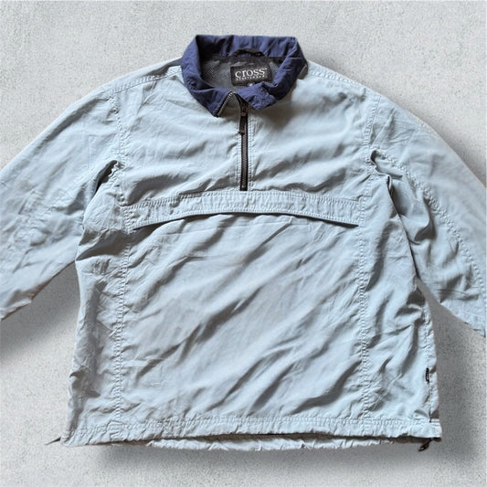Light Blue Rain Jacket Cross