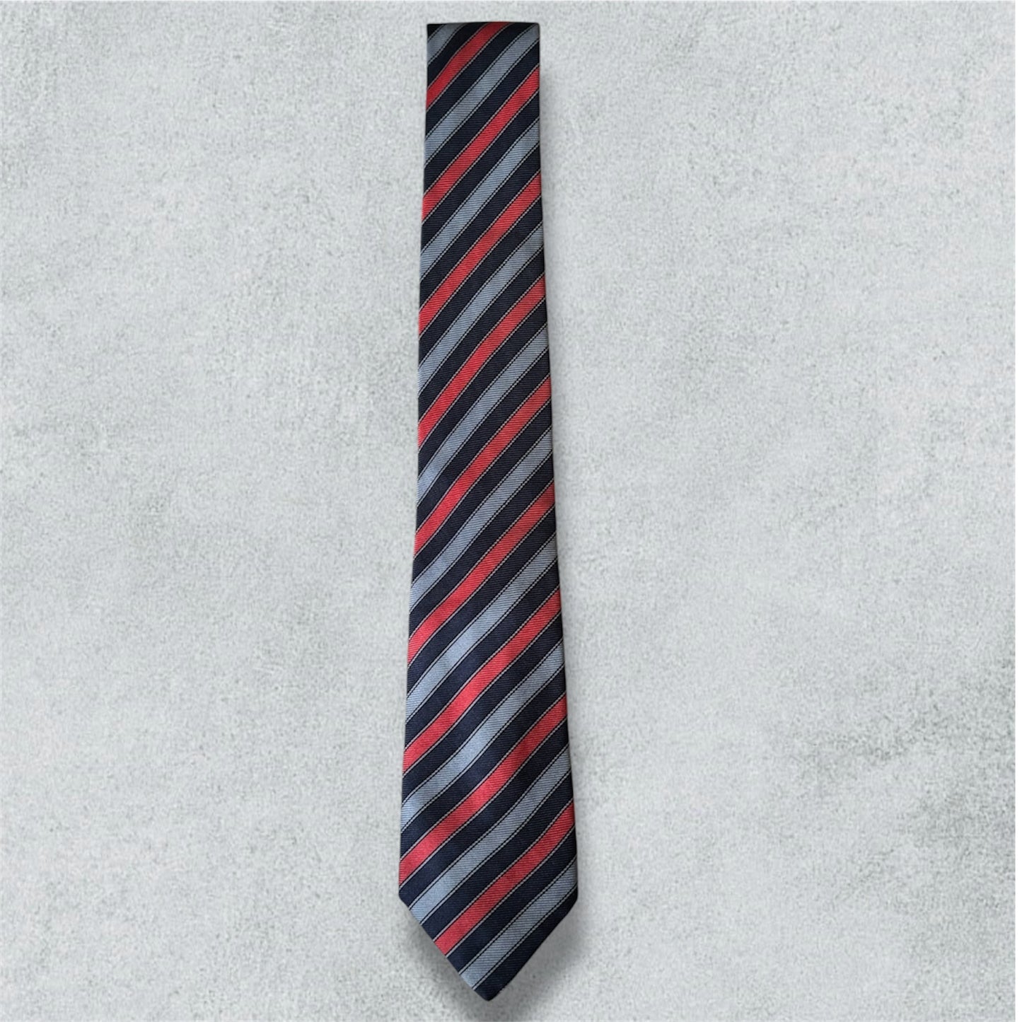 Blue and Red Stripped Tie