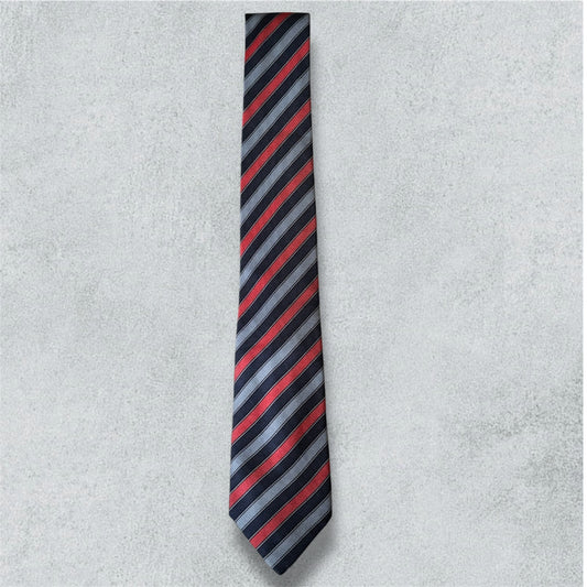 Blue and Red Stripped Tie