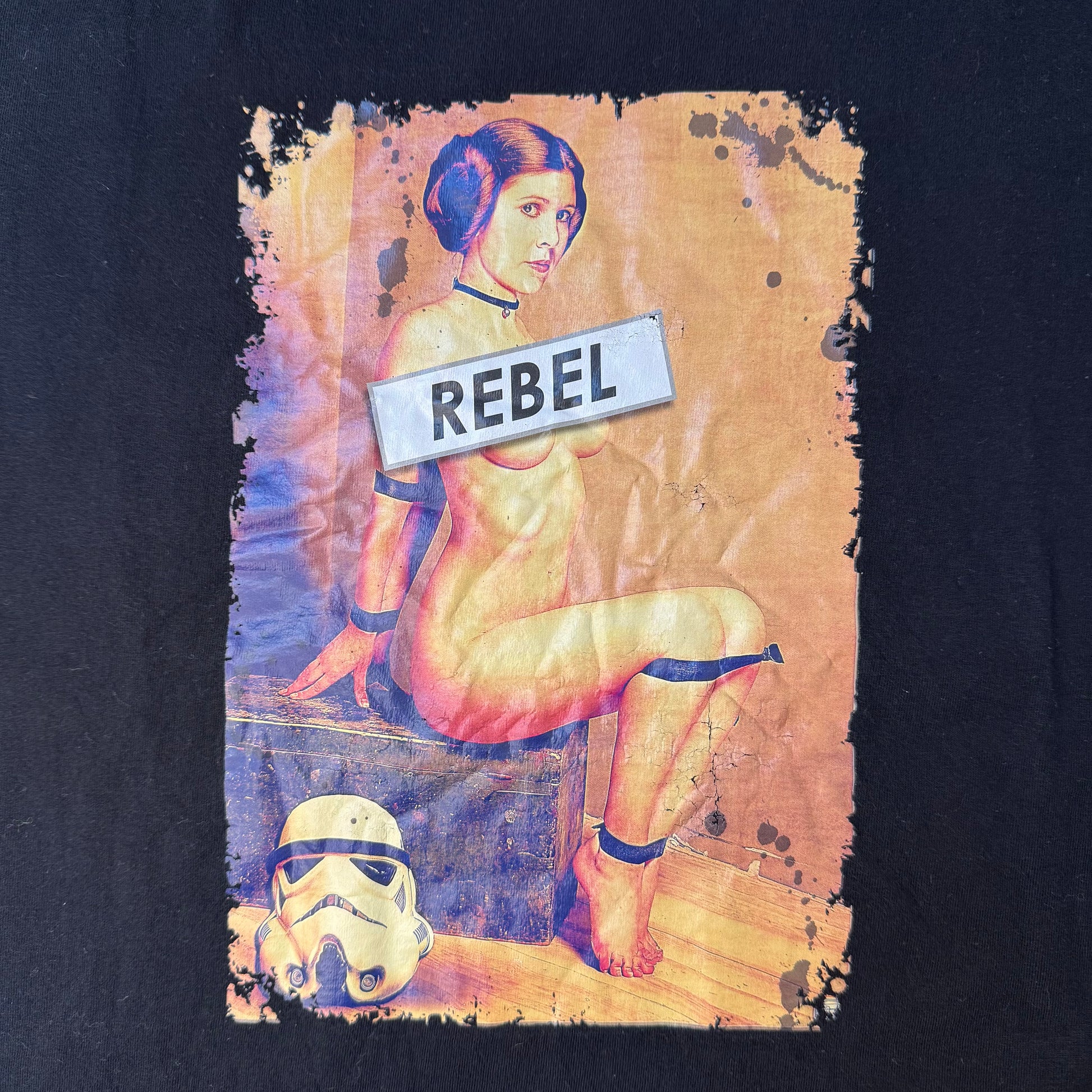 Star Wars Inspired Princess Leia Rebel T-Shirt (S) - NABE vintage